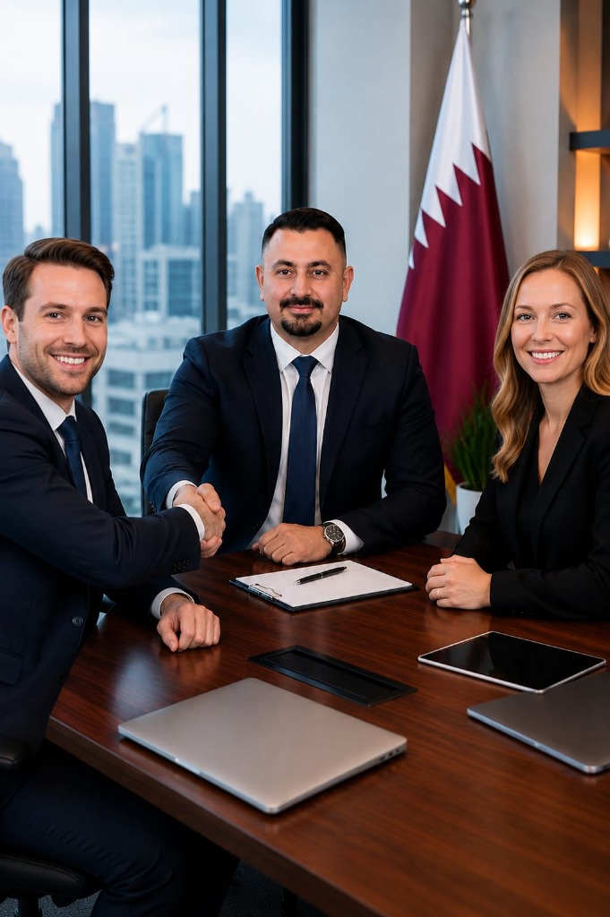 Business meeting in Doha, Qatar